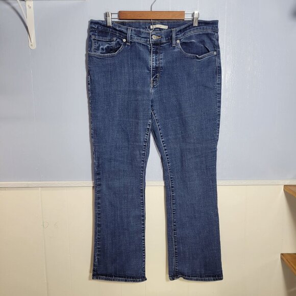 Levi's Size 16 Medium Wash Denim Blue Classic Bootcut Summer Casual Jeans - Picture 2 of 14